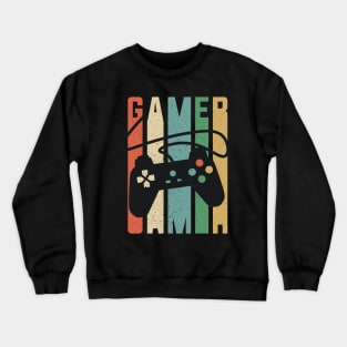 gamers console typhography Crewneck Sweatshirt